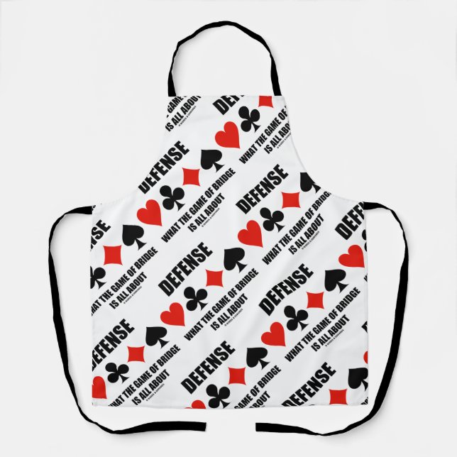 Defence What The Game Of Bridge Is All About Apron (Front)