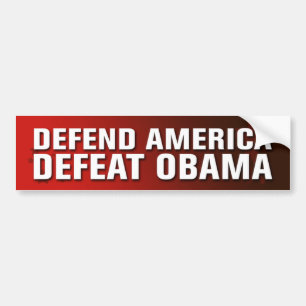 Defend America Defeat Obama Bumper Sticker