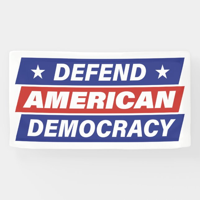 Defend American Democracy Banner (Horizontal)