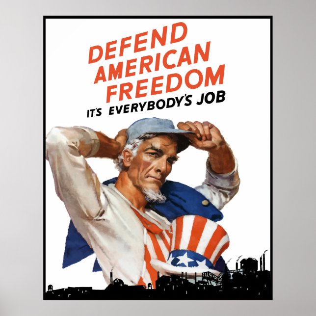 Defend American Freedom -- Border Poster (Front)