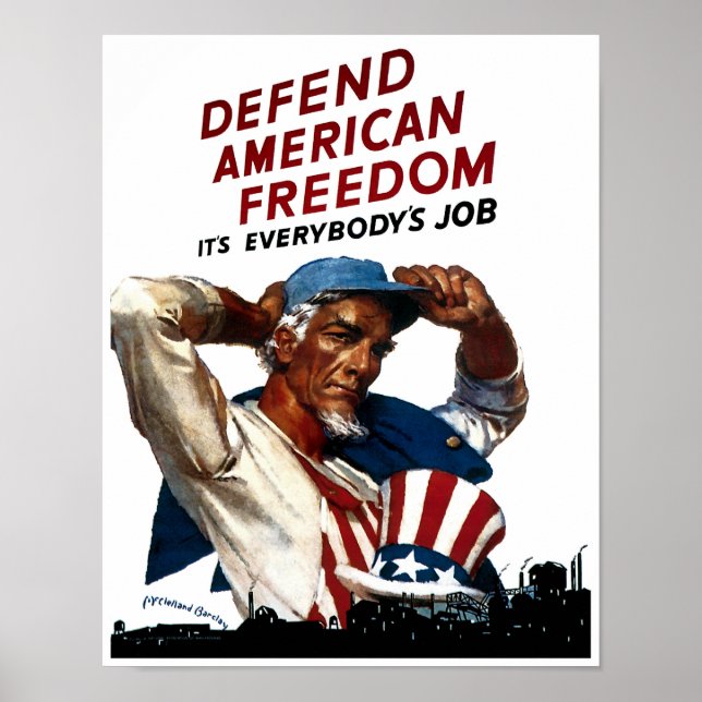 Defend American Freedom Poster (Front)