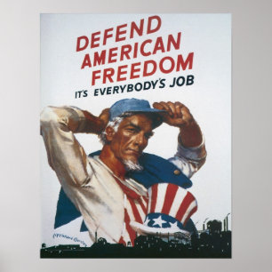 Defend American Freedom Poster
