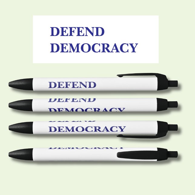 DEFEND DEMOCRACY BLACK INK PEN (Creator Uploaded)