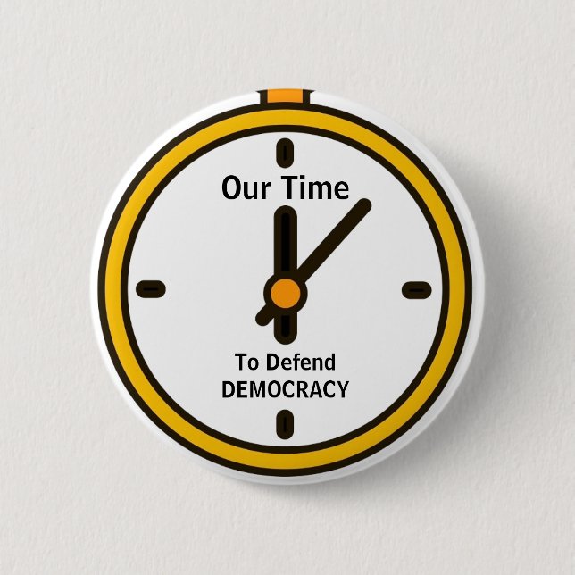 Defend Democracy Button (Front)