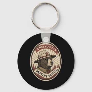 Defend Democracy - Clic Only You Can Prevent Facis Key Ring