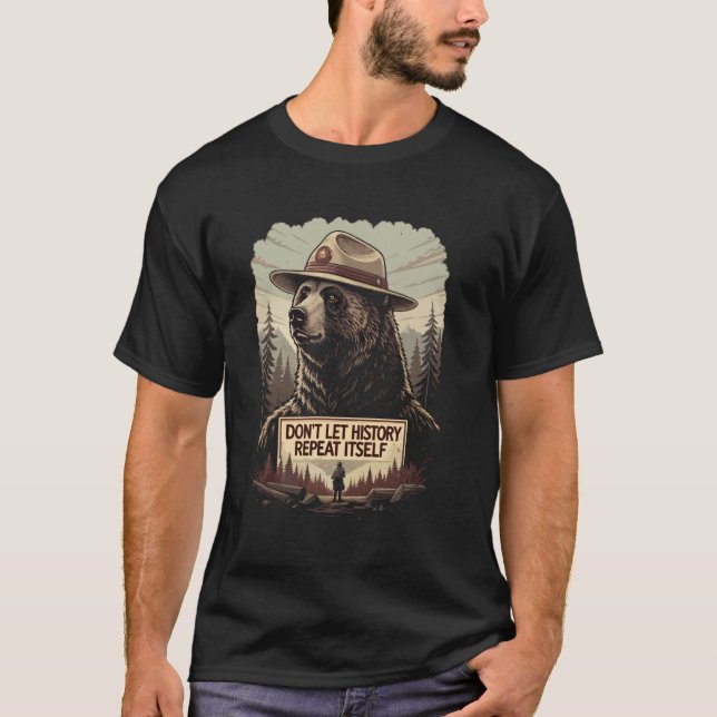 Defend Democracy - Don't Let History Repeat Itself T-Shirt (Front)