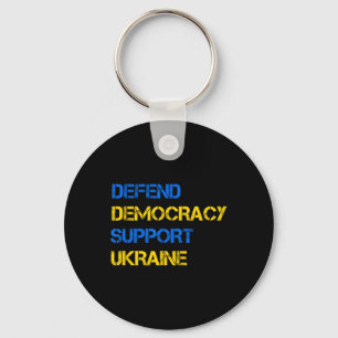 Defend Democracy Support Ukraine Stand With Zelens Key Ring