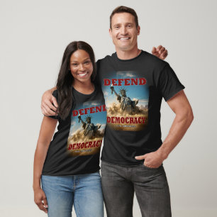 Defend Democracy Vote Democratic T-Shirt