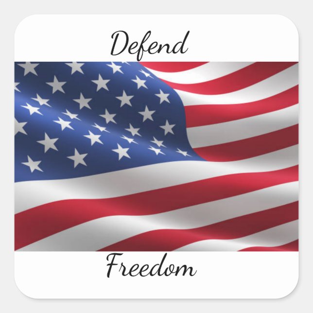Defend Freedom Decal Sticker  (Front)