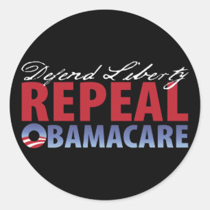 Defend Liberty Repeal Health Care Classic Round Sticker