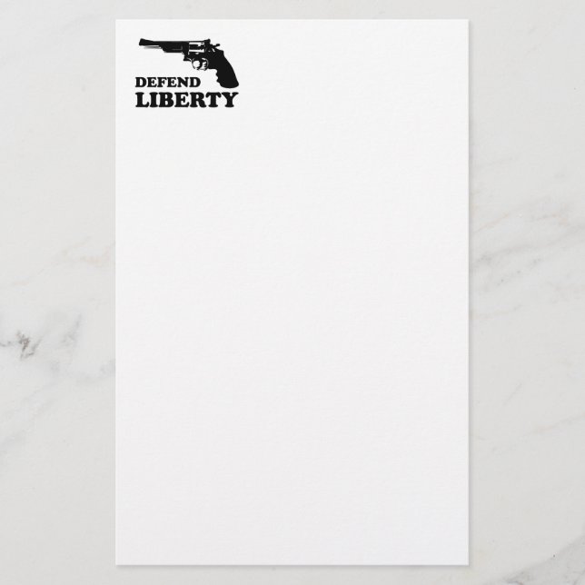 Defend liberty stationery (Front)