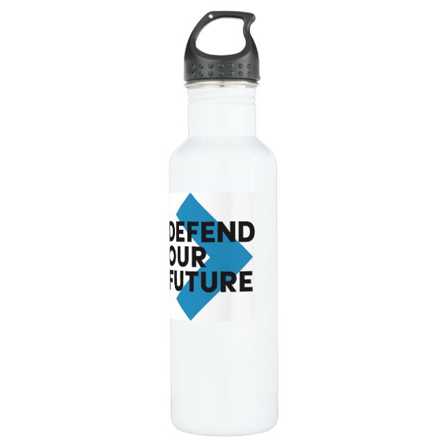 Defend Our Future Water Bottle (Front)