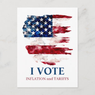Defend Tariffs Taxes Inflation Political Postcard