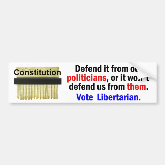 Defend The Constitution Bumper Sticker (Front)