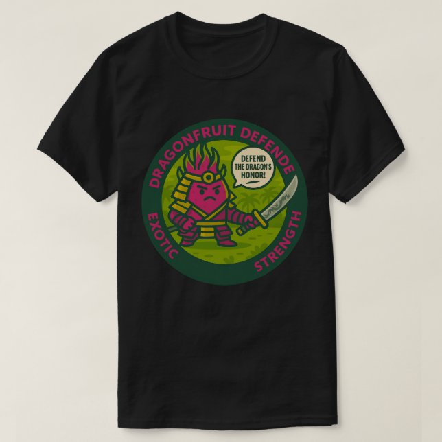 Defend The Dragon's Honour Warrior Fruit  T-Shirt (Design Front)