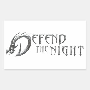 Defend The Night Logo Stickers