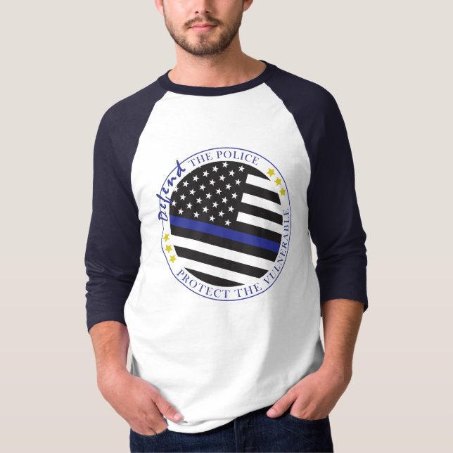 Defend the Police Baseball Shirt (Front)