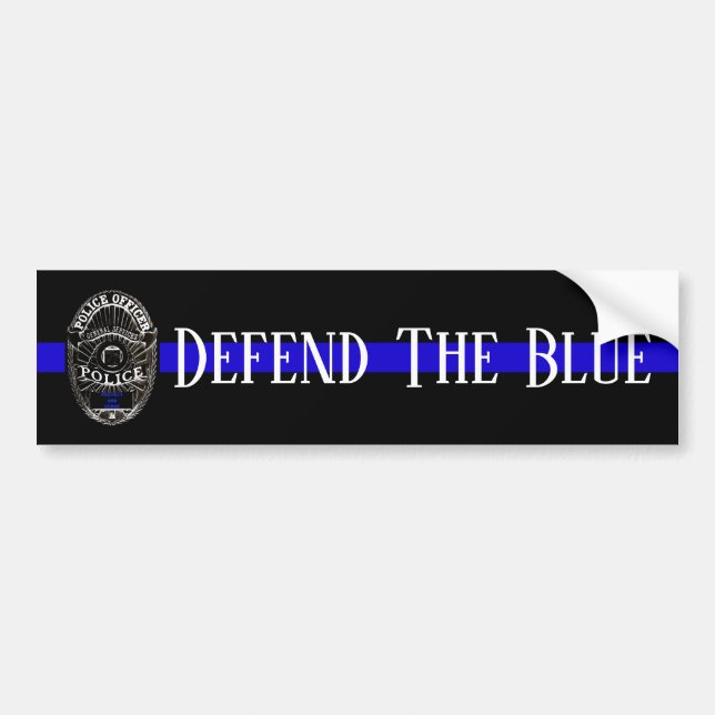 DEFEND THE POLICE BUMPER STICKER (Front)