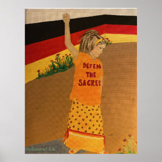 "Defend The Sacred" Medicine Wheel Poster