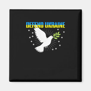 Defend Ukraine Peace Dove Magnet