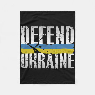 Defend Ukraine Support Defense Ukraine Army Milita Fleece Blanket
