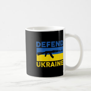 Defend Ukraine - Support Ukraine - Flag Ak-47 Ak-7 Coffee Mug
