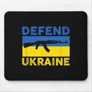 Defend Ukraine - Support Ukraine - Flag Ak-47 Ak-7 Mouse Mat