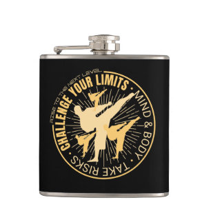 Defend your limits Next level Inspiration Hip Flask