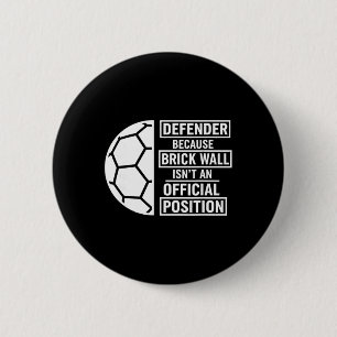 Defender Brick Wall Position Sports Footll Ll Socc 6 Cm Round Badge