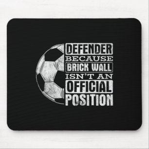 Defender Brick Wall Position Sports Footll Ll Socc Mouse Mat