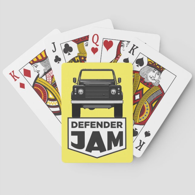 DEFENDER JAM PLAYING CARDS (Back)