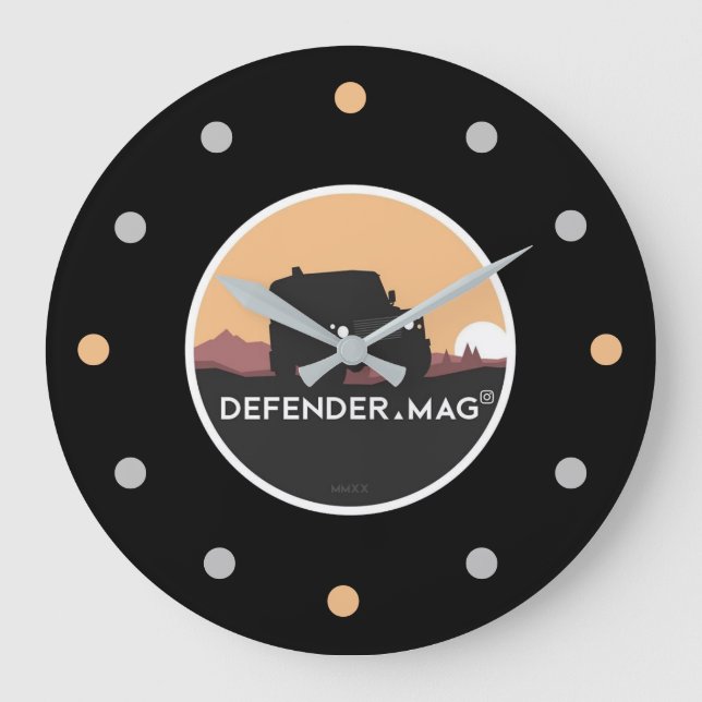DEFENDER MAG LARGE CLOCK (Front)