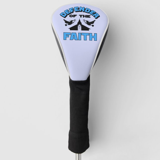 Defender of The Faith  Golf Head Cover (Front)