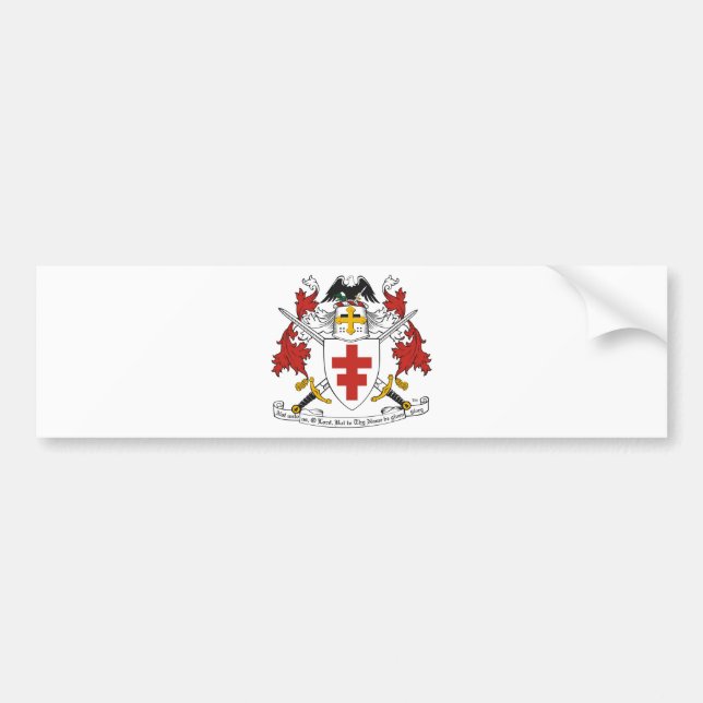 DEFENDER OF THE FAITH  KNIGHTS TEMPLAR EMBLEM BUMPER STICKER (Front)