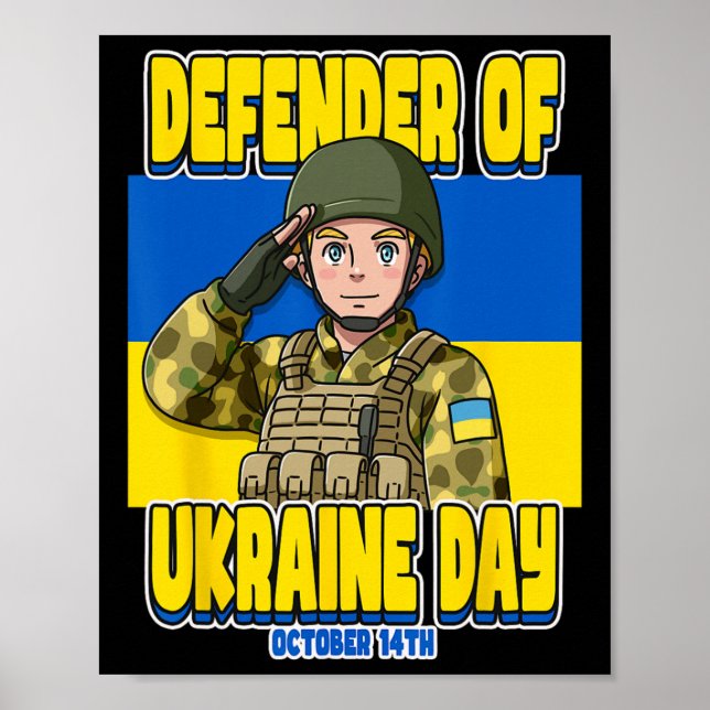 Defender Of Ukraine Day October 14th  Poster (Front)