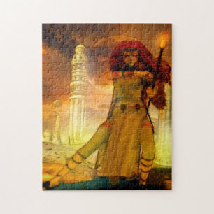 Defender Science Fiction Art Jigsaw Puzzle