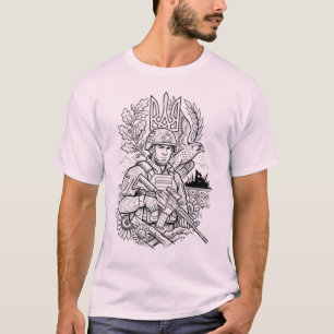 Defenders of Freedom Modern Ukrainian Military T T-Shirt