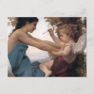 Defending a Heart Against Eros Bougereau Postcard