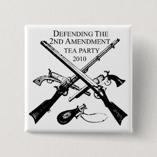 DEFENDING THE 2ND AMENDMENT 15 CM SQUARE BADGE