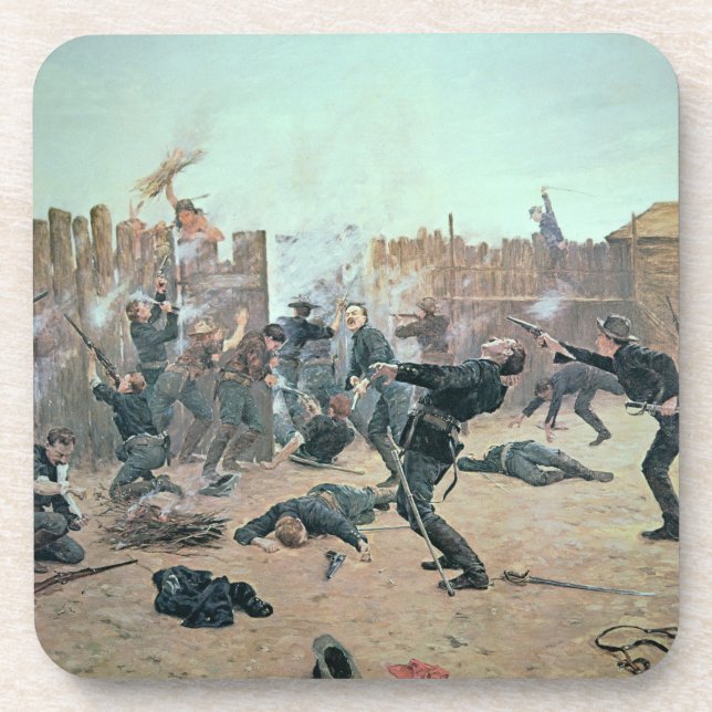 Defending the Fort: Indians attack a U.S. Cavalry Coaster (Front)
