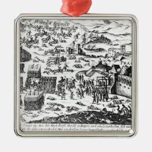 Defenestration of Prague, 1618 Metal Tree Decoration