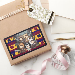 Defense for Others - Little Guardians Rectangular Sticker