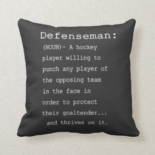 Defenseman - Hockey Definition Cushion