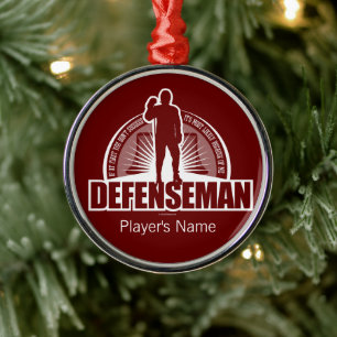 Defenseman Metal Ornament