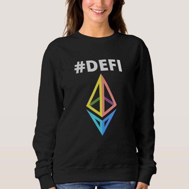 Defi 3d Vitalik Ethereum Decentralized Finance Bit Sweatshirt (Front)