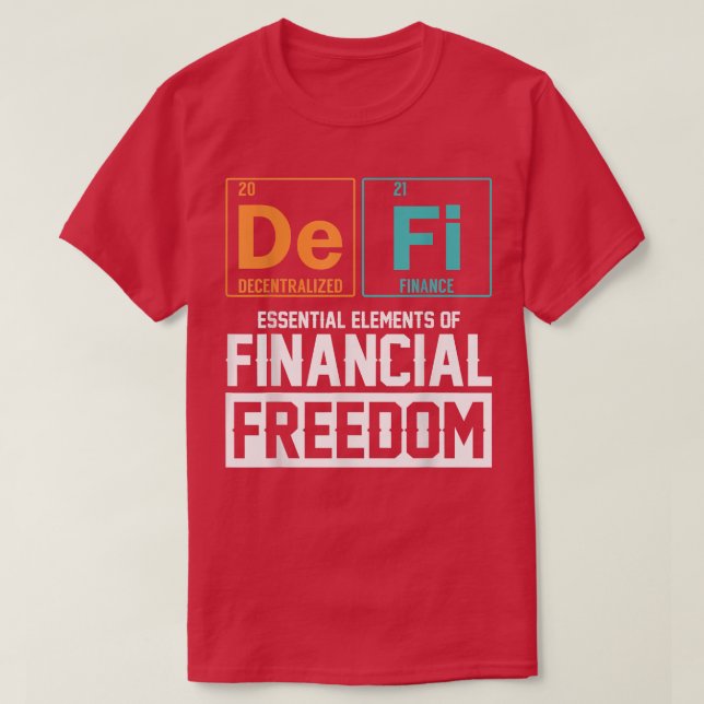 Defi Decentralised Finance  Elements of Financial  T-Shirt (Design Front)