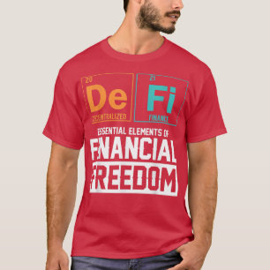 Defi Decentralised Finance Elements of Financial T-Shirt