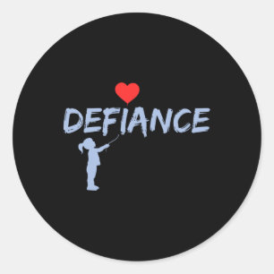 Defiance Anti Trump Impeach Retirement Resist Classic Round Sticker
