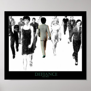 Defiance White Poster