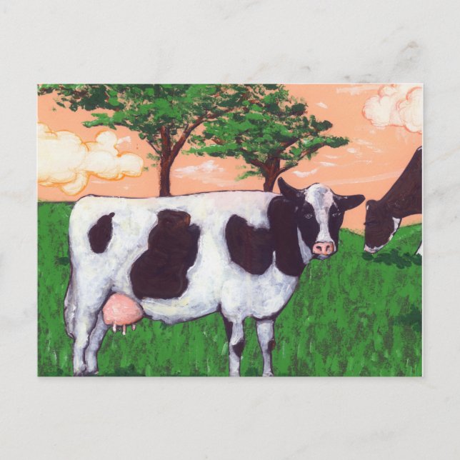 Defiant Dairy Cow Postcard (Front)